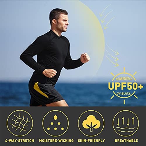 Muška upf 50+ dugih rukava za sunčanje UV zaštita Brza suha lagana majica Pješačenje ribolov Plim majica