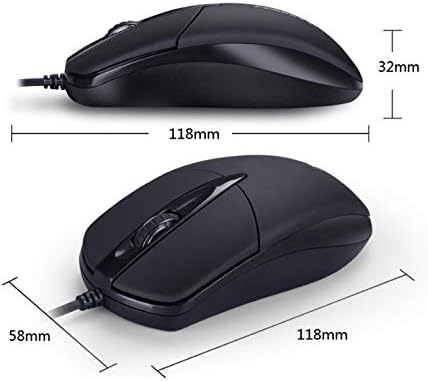 WJFDJ USB žičani računarski miš tihi klik LED optički miš Gamer PC Laptop prenosni računar miš miš za kućnu