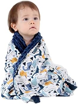 Messy Code Baby deka Super meka Minky plišana deka sa dvoslojnom tačkastom podlogom za bebe, reverzibilni deka