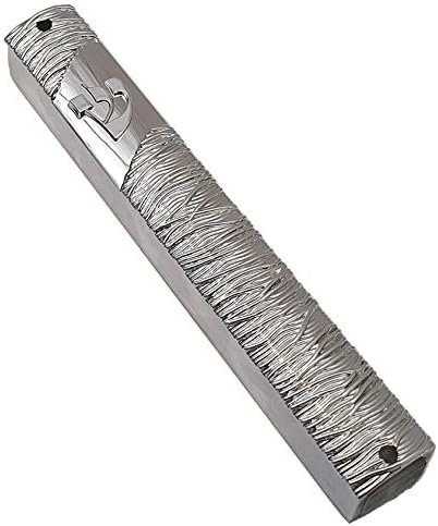 Plastično stilski srebrni Mezuzah Case 6 / 15cm sa dizajnom Shin trebaju 12cm pomičite se iz Izraela