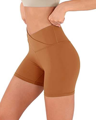 Obodos 5 Cross struk joga kratke hlače za žene, crossover sportske teretane Atletski trening trčanja
