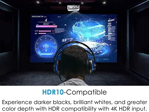 Optoma GT1080HDRx Gaming projektor kratkog dometa | poboljšani način igranja za 1080p 120Hz igranje pri 8.4 ms / 1080p i HDR podrška sa 4K UHD ulazom | svijetlih 3,800 lumena za dnevno i noćno igranje / Bijelo