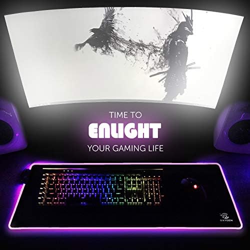 Studione RGB Gaming podloga za miša od Oxygen, Ultra Bright LED Light& meka velika produžena podloga