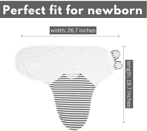 Swaddle King Easy Walpdle sa odgovarajućim šeširima, pakovanjem od 6, pamučni pleteni zamotaj, novorođenčad za nošenje vreća za spavanje, veličine 0-3 mjeseca, male