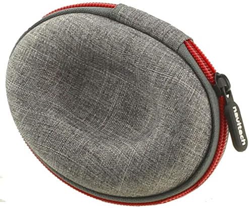 Navitech tvrda zaštitna siva sa crvenim patentnim zatvaračem torbica pametnog sata kompatibilna sa Garmin Descent Mk1