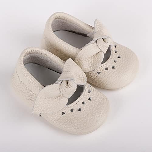 Gossta originalna koža za bebe luk mokasinske cipele za novorođenčad, novorođenčad, pred šetače