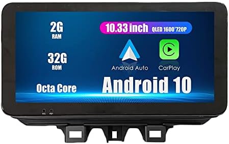 WOSTOKE 10.33 QLED/IPS 1600X720 dodirni ekran CarPlay & Android Auto Android Autoradio auto navigacija Stereo multimedijski uređaj GPS Radio DSP Forhyundai Tucson 2019