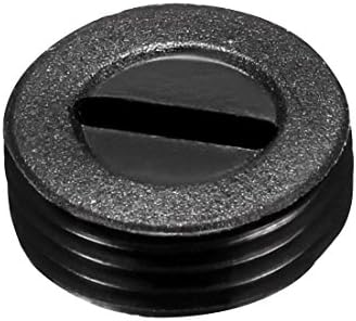 Uxcell Carbon brush holder Caps 12mm od 5mm Debljina motor Brush Cover Plastic Fitting Thread Black