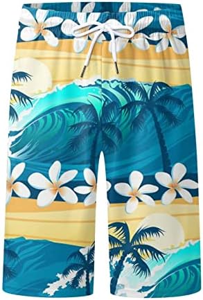 Muški kupaći kostimi, muški plivajući elastični pojas ljetni plažni šorc kupaći kostimi s džepovima
