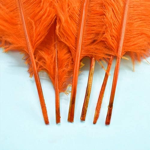 Prelijepo perje Nojevi pero 15-70CM meko narandžasto nojevo pero za izradu nakita Diy Home Party Plumas Decoration-10 kom - Zamihalaa