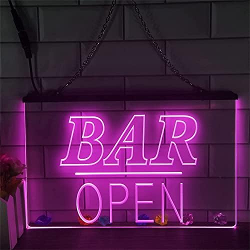 DVTEL prilagođeni poslovni LED neonski znakovi, USB neonska svjetla, zidna rasvjeta svjetlosni znakovi, lamski rezanci, 40x30cm Hotel Restoran Bar
