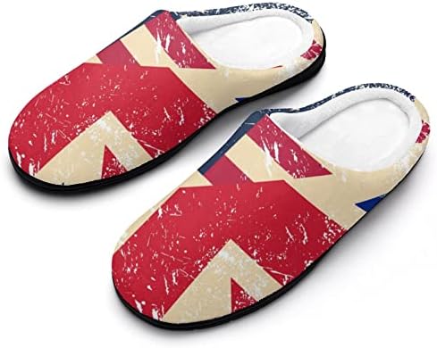 SAD i Birtish Retro Zastava ženske pamučne papuče lagane perive kućne cipele za Spa spavaću sobu Hotel