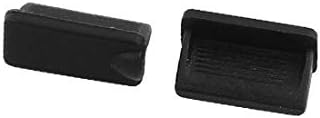 X-Dree 10pcs Crno debris plastični poklopac za digitalni proizvod USB-A2 (poklopac u plastici nera da 10 pezzi po prodoto digitale USB-A2