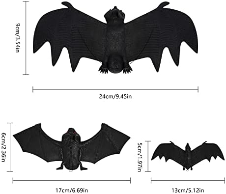 Youley Halloween Dekoracije, 10 komada sablasni ukrasi za Halloween Bats dekoracije Unutarnji / Vanjski