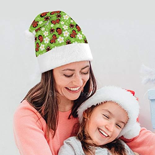 Božić Santa šešir, Bubamara leptir cvijeće Božić Holiday šešir za odrasle, Unisex Comfort Božić kape za