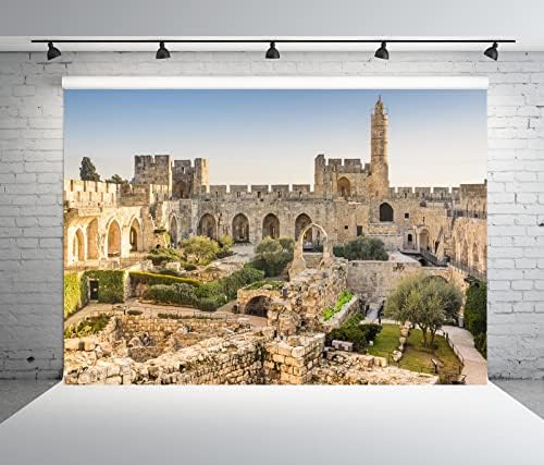 BELECO 7x5ft tkanina Stari Grad Jerusalem pozadina Izrael Kula Davida pozadina David toranj drevne