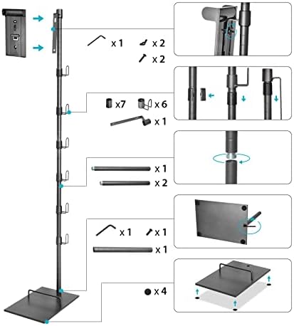 360tronics Dyson Akumulatorski usisivač stalak, stabilan držač Postolja za metalne držače za Dyson