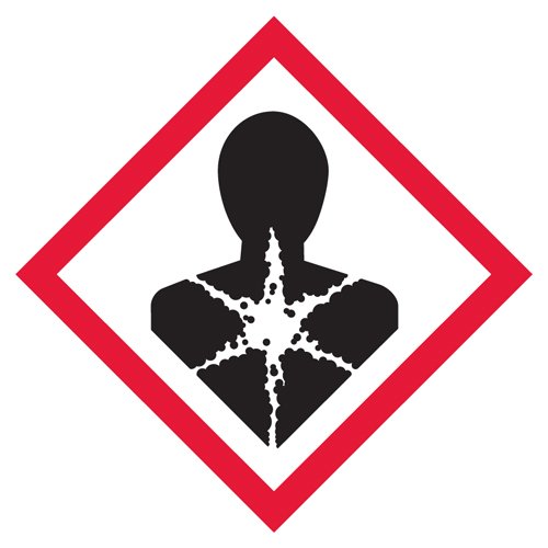 GHS / HazCom 2012: oznaka piktograma, opasnost po zdravlje, 4x 4