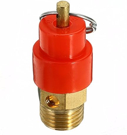 1/4 Bspair kompresor sigurnost Release ventil regulator pritiska regulatora vanjski Thread Red Hat 8 Bar 120PSI paket od 3