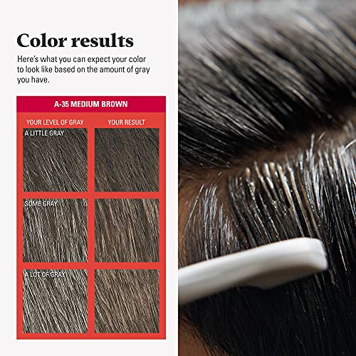 Just For Men Easy Comb-u boji, farbanje kose za muškarce sa češalj aplikatorom - srednje smeđe, a-35