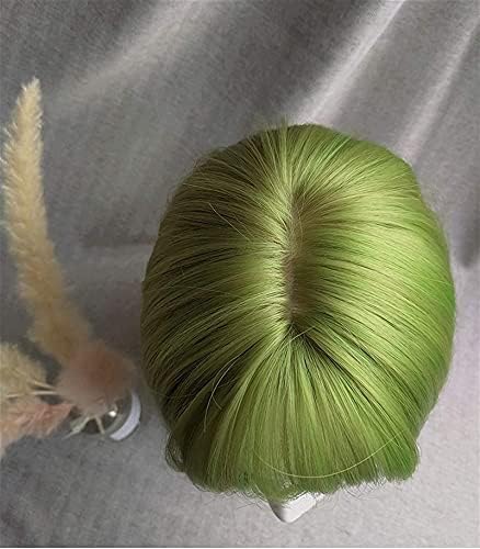 XZGDEN perike kosa perika perika šiške perika kosa ženska Brava kosti duga kosa zelena Moda kratka ravna mat puna perika