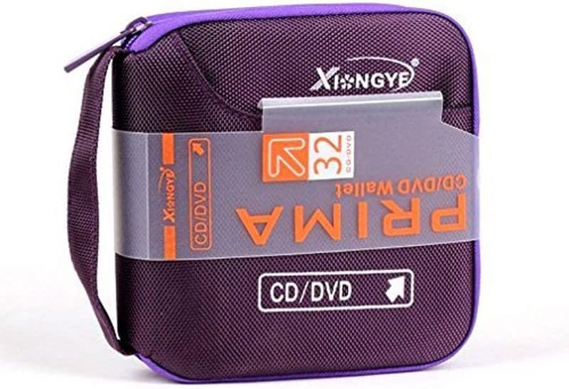 Novi 32 disk CD DVD DVD prijenosni novčanik za pohranu Organizator držač slučaj torba Album Box-Purple