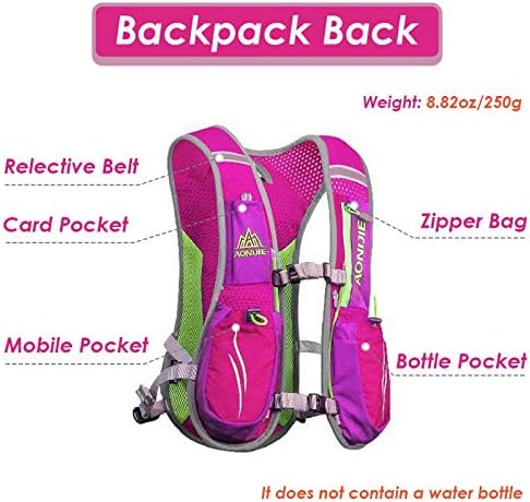Aonijie hydration ruksak prsluk, kapaciteta 5.5 L, dizajn sa više džepova, prozračan i lagan, paket za sportove
