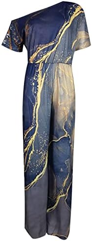 ticcoy kombinezoni za ramena za žene Tie Dye Print odijelo za igru široke nogavice duge hlače kombinezoni 2023 ljetna Ležerna Odjeća