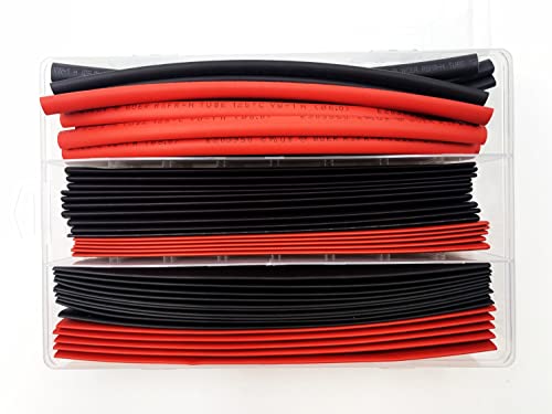 50 kom toplo za skupljanje, crna i crvena, dužina 7 inča, električna žičana žica za smanjivanje