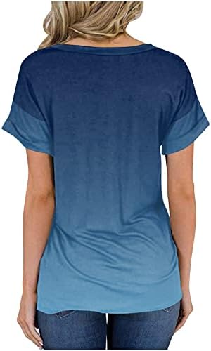 Ženska bluza Moda 2023 V-izrez Ležerne prilike za ispis kratkog rukavske majice Top Thirts majice
