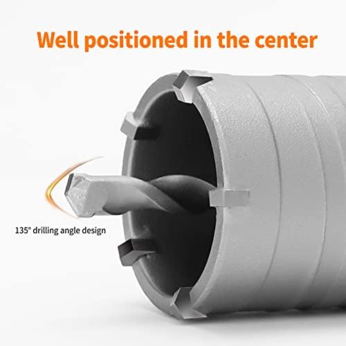 Aoof 7kom komplet testere za betonske rupe SDS Plus otvarač rupa za zidove 30 40 60mm set bušilica za Cement