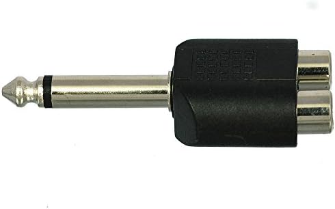 CESS 6.35 mm 1/4 inča Mono muški na dvostruki RCA ženski razdjelnik Adapter - 6.35 mm Mono muški