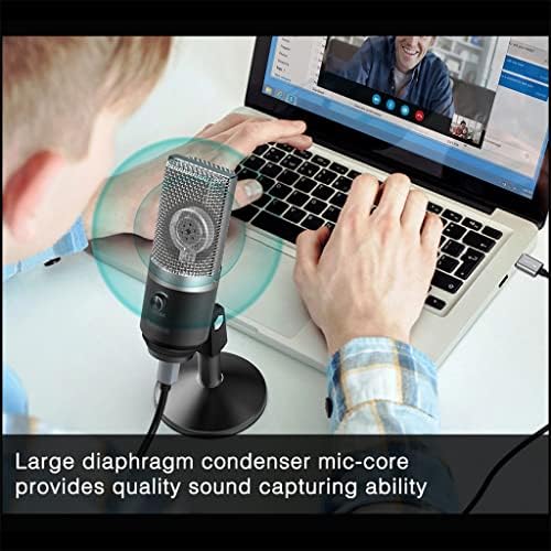 WIONC USB Mikrofoni za laptopove i računare, Streaming mediji presnimavanje podcasta za snimanje