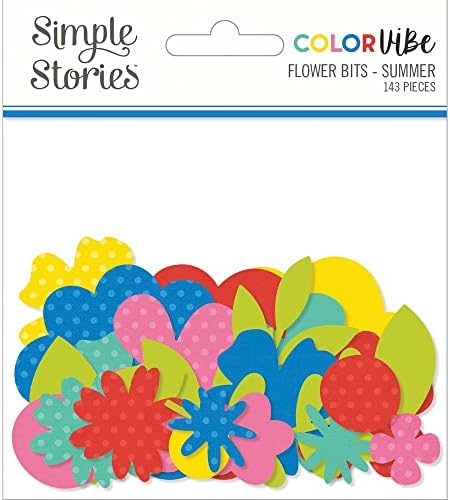Kolor Vibe Cardstock Cvijeće Cvijeće i komadi 143 / PKG-ljeto