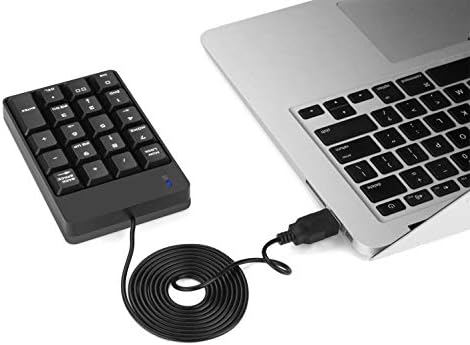 Velneome USB Numerička tastatura, Jelly Comb N001 prenosiva tanka Mini numerička tabla za Laptop Desktop