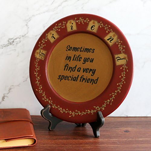 Cvhomedeco. Primitivni rustikalni ukrasni ploča od drveta okrugla vintage disk drvena ploča za prijateljstvo