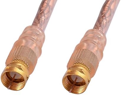 Aexit 14m 46ft distribucija električni F tip muški na muški M / M konektor Adapter koaksijalni kabl zlatni ton