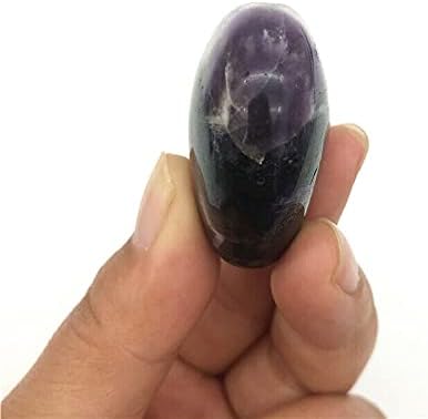 Binnanfang AC216 1pc Prirodni iznos Amethyst Crystal Palmone Kamenje u obliku palma zacjeljivanje nazorima