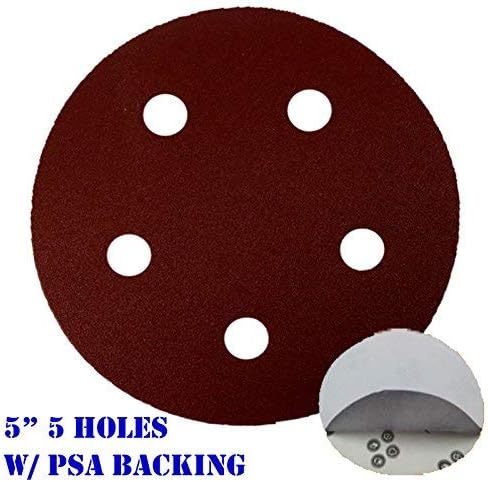 5 5 rupa brusni papir disk brusni papir ljepilo PSA podloga piling i štap kompatibilan za Porter