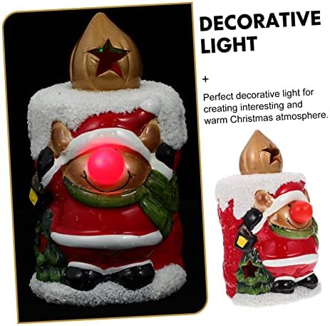 BESTOYARD Božić svjetla Santa noć svjetlo kuća pokloni centralni stol dekoracije Flameless