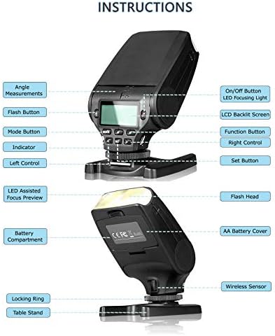 Kompaktni multifunkcionalni LCD blic za Panasonic Lumix DC-FZ1000 II