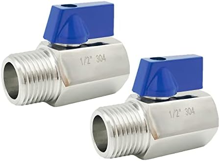 Souldershop 1/2 304 ventil za Mini kugle od nerđajućeg čelika 1/2 inča NPT-Thread mali zaporni ventil