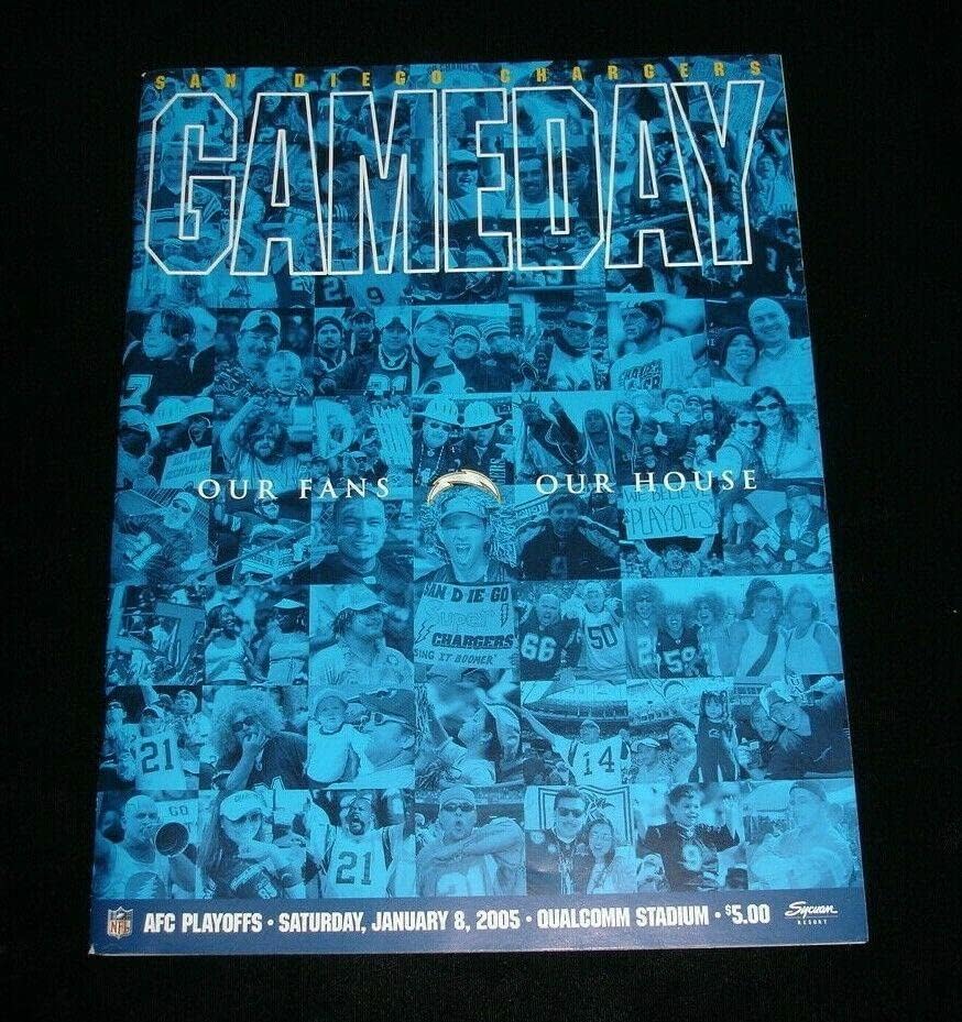 8. januara 2005. New York Jets @ San Diego Chargers AFC Playoff Program - NM - NFL programi