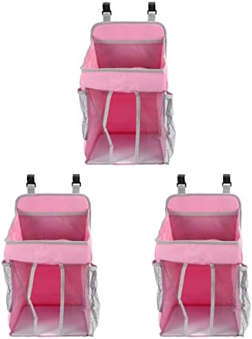 Cabilock 3pcsbag Cribs praktične torbe rasadnik Essentials Cradle za stol Caddy Girl Organizator torba i Baby Boy pelene za novorođenčad pelene Pink krevetić viličar koji mijenja viseću ostavu