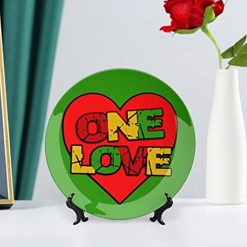 Jedna ljubavna heart keramička dekorativna ploča sa štandom Kina viseći ukrase za desertne ploče