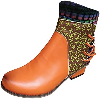 Zimske cipele za žene etničke ženske čizme sa patentnim zatvaračem modne strane Rimske kratke čizme ženske