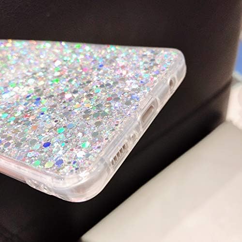 Topwin Galaxy S10 Glitter Case, Sparkle Bling Shiny Diamond Slim Soft Reflective Clear TPU Gumeni branik
