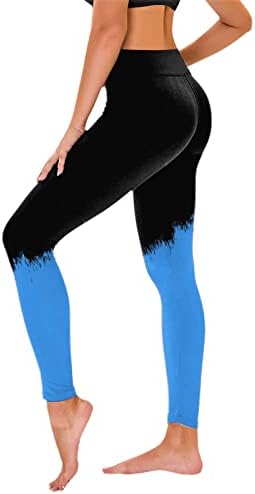 Tajice visokog struka za žene bez providnog treninga za kontrolu stomaka pantalone za jogu gradijentne boje helanke za trčanje