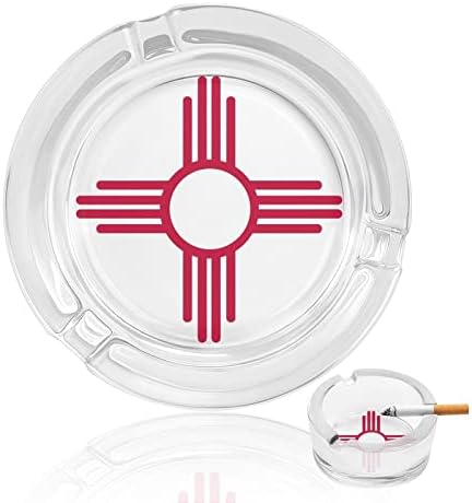 Novi Mexico Sun simbol okrugli stakleni pepeljarski držač za cigarete Kućište Slatko ležište