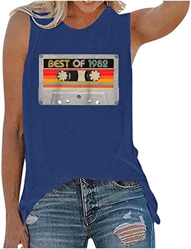 Vintage 1982 košulja za žene 40. rođendan majica Lady 1982 rođendanski pokloni Idea bluza Retro rođendan